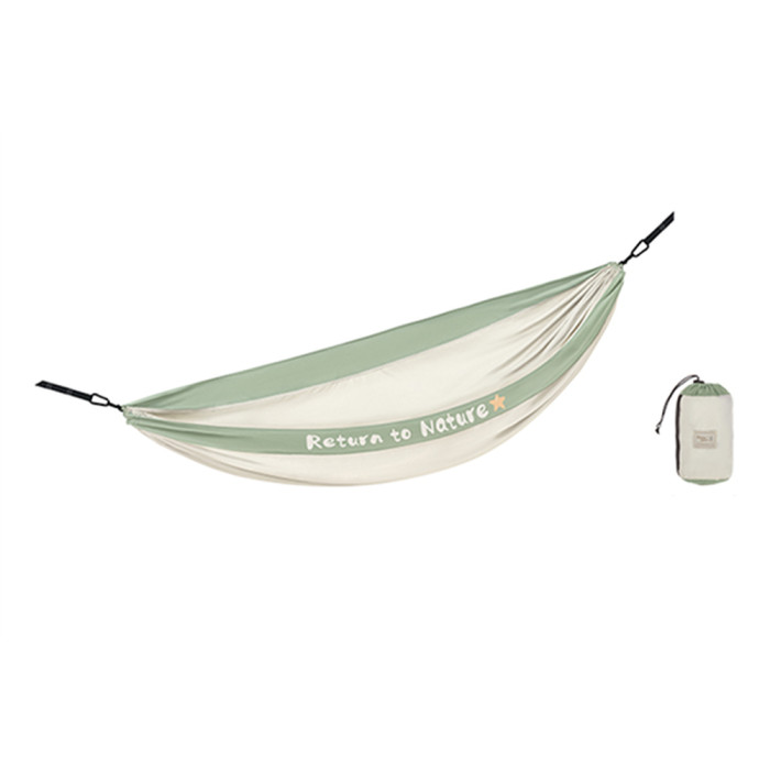 Гамак сверхлегкий Naturehike двойной NH21DC011, бело-зеленый  
