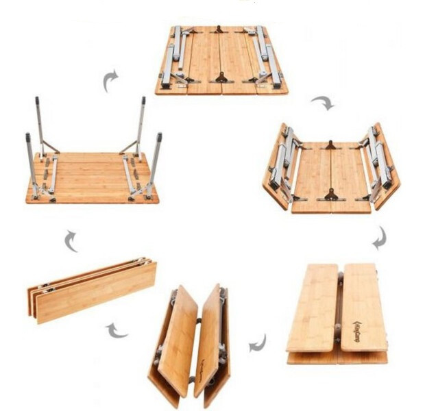 Складной стол KingCamp BAMBOO 10065 PLUS (KC2016) YELLOW  