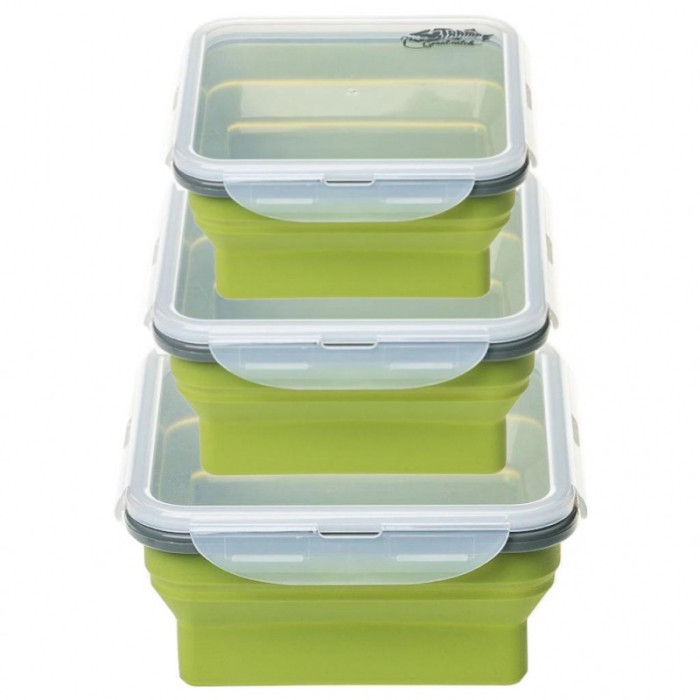 Набор из 3х контейнеров силиконовых Tramp TRC-089-olive  