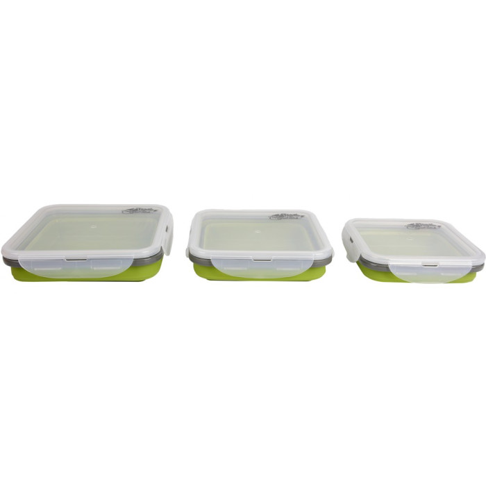 Набор из 3х контейнеров силиконовых Tramp TRC-089-olive  