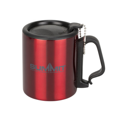 Термокружка Summit Double Walled Mug Clip Handle с крышкой 300 мл, красный