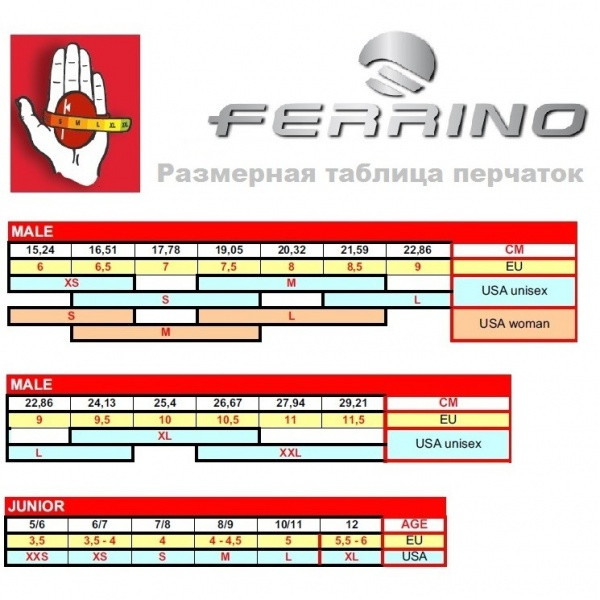 Перчатки Ferrino Tactive, XS  