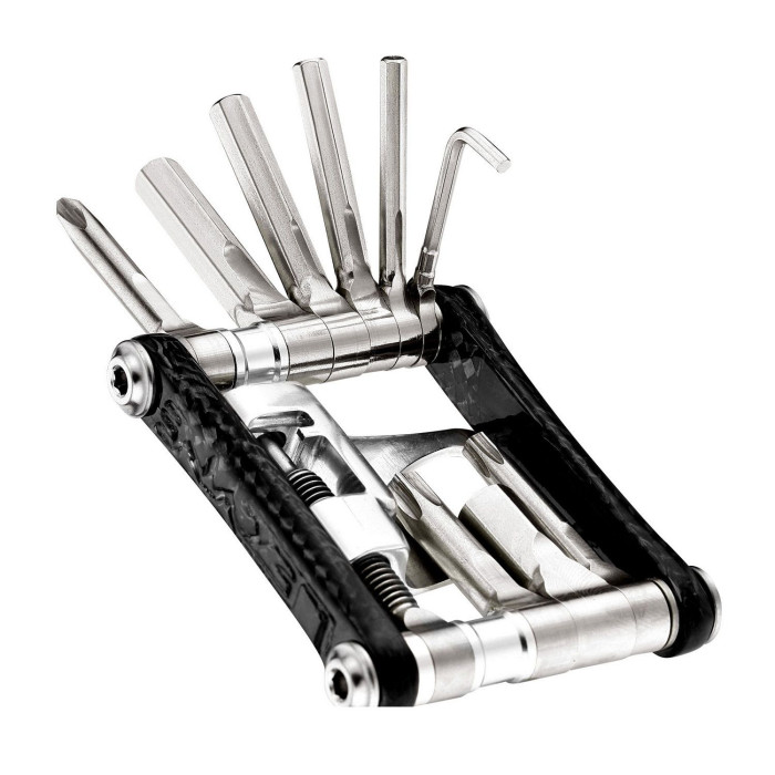 Мультитул Lezyne Carbon - 10, карбон серебристый  