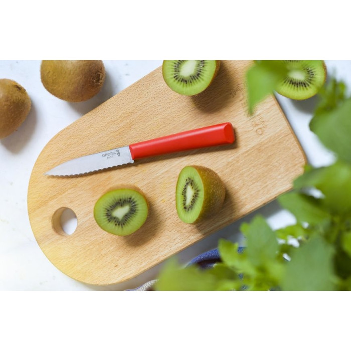 Нож кухонный Opinel №313 Serrated, красный  