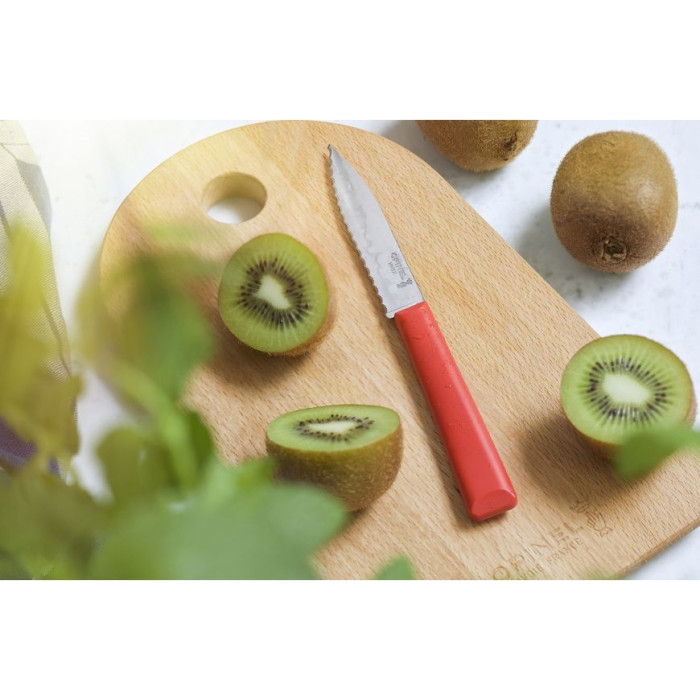 Нож кухонный Opinel №313 Serrated, красный  