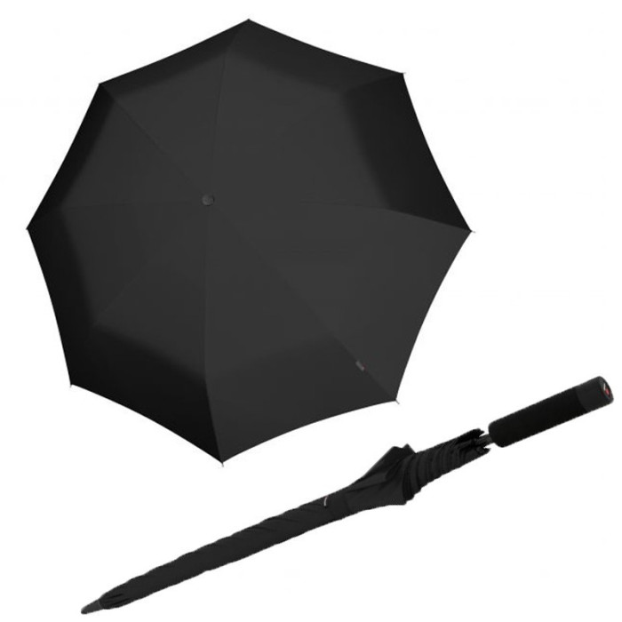 Зонт Knirps U.900 Black Мех/Трость/8спиц /D130x96см  