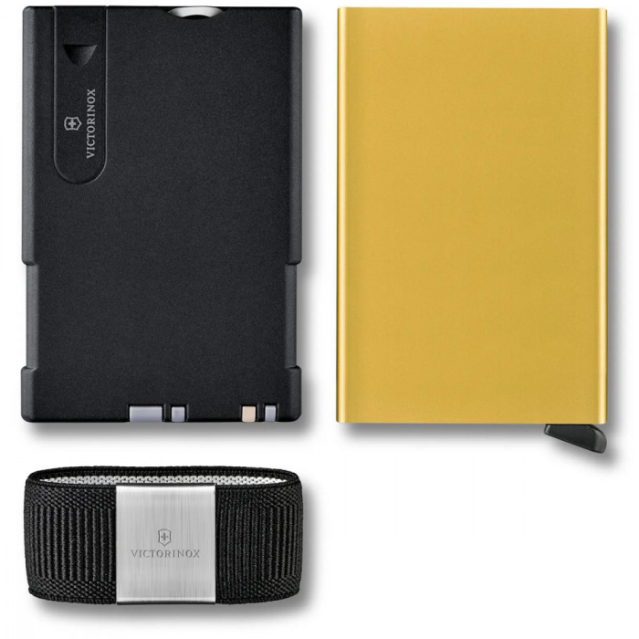Карта-мультитул с картхолдером Victorinox SMARTCARD Wallet Delightful Gold 0.7250.38  