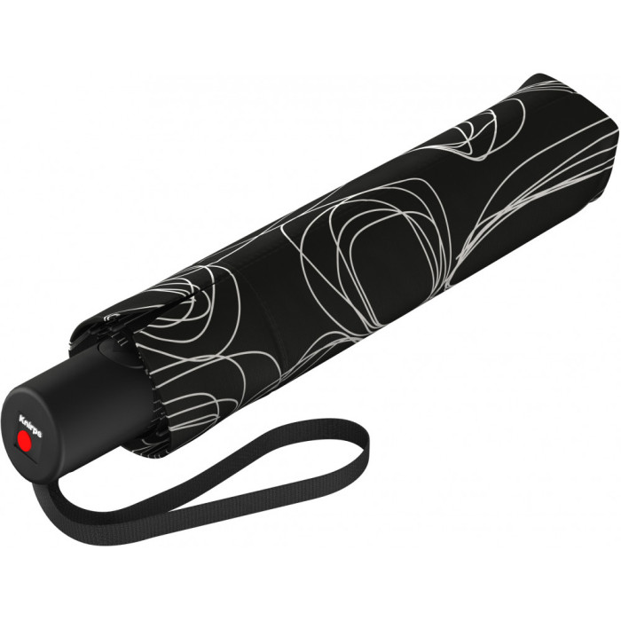 Зонт Knirps A.200 Pure Black Авто / Складной / 8спиц / D98x28см  