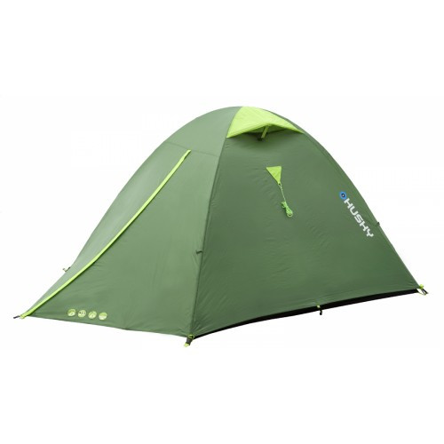 Палатка Husky Bird 3 Plus (темно-зеленый/салатовый)  