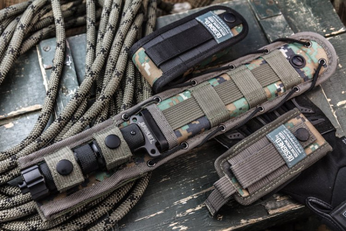 Нож Kizlyar Supreme Survivalist Z, сталь D2 Gray Titanium  