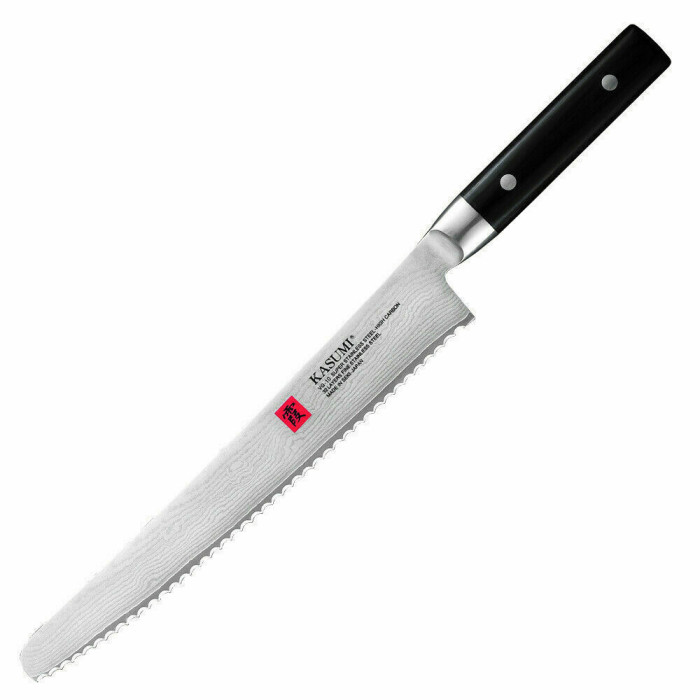 Нож кухонный Kasumi Damascus Bread Knife, 260 mm 