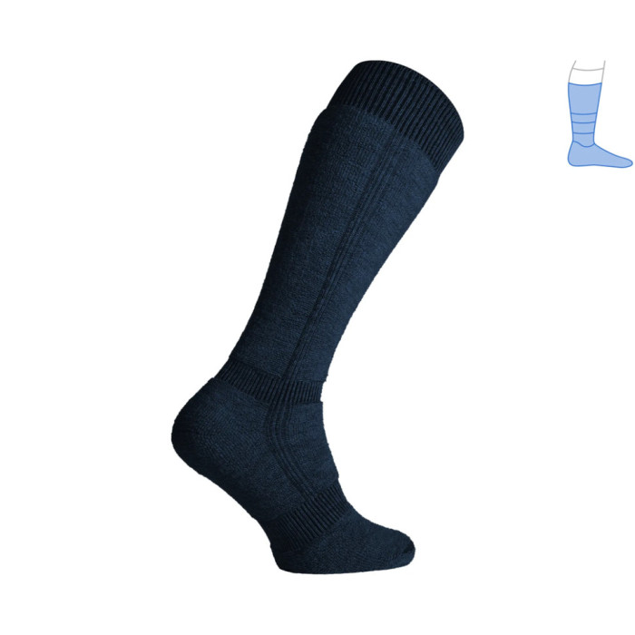 Термо носки защитные зимние Protector LongWinter темно-синие S 38-40  