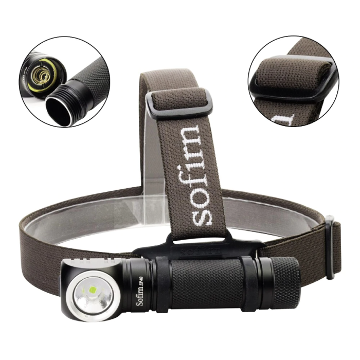 Фонарь налобний Sofirn SP40 CREE XPL 1200lm 1*18650 USB  