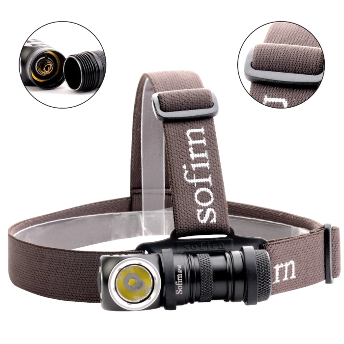 Фонарь налобний Sofirn SP40 CREE XPL 1200lm 1*18650 USB  