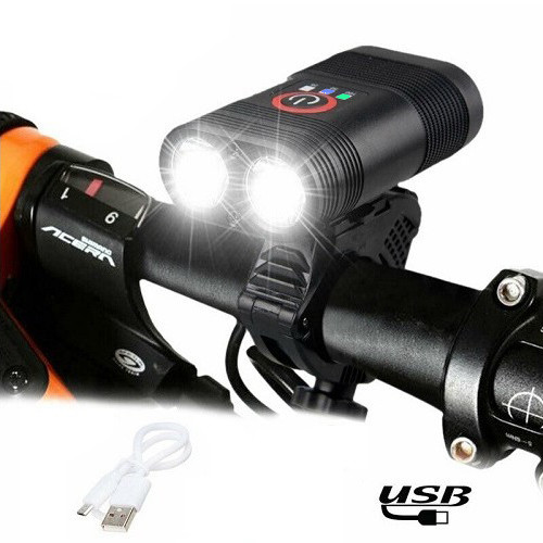 Велофонарь Police Y12Pro - 2XPE DUAL MEGALIGHT 