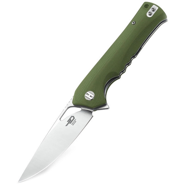 Нож складной Bestech Knife MUSKIE Green BG20B-1 (поврежденная упаковка) 