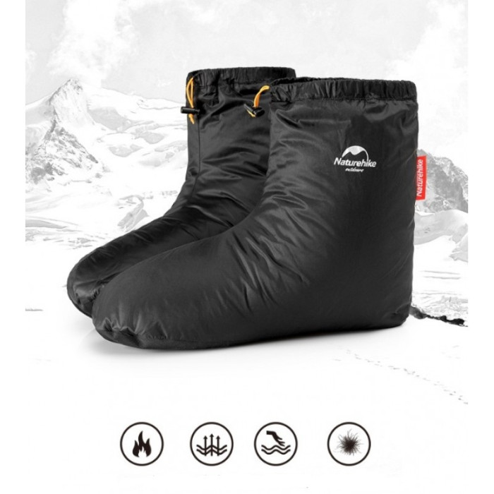 Ботинки на гусином пухе Naturehike NH18S023-T, размер 40-44, черные  