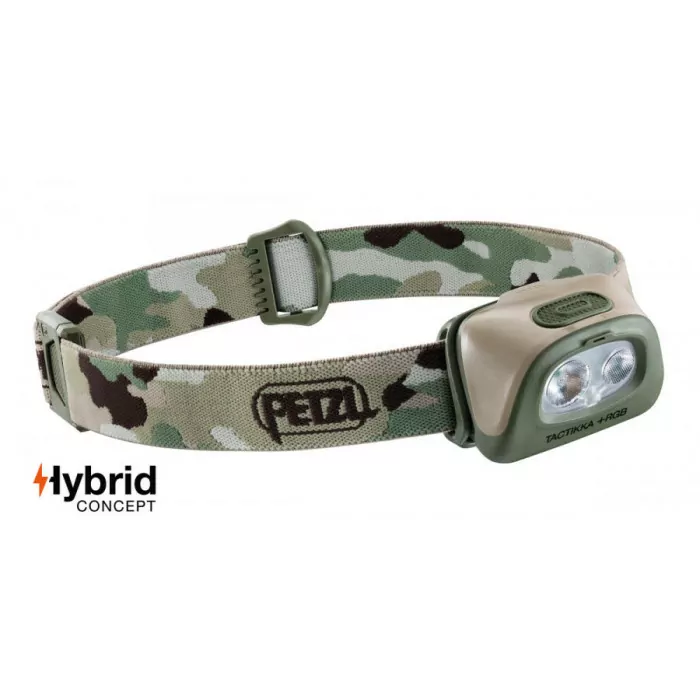 Налобный фонарь Petzl Tactikka+ RGB 2019 (Камуфляж)  
