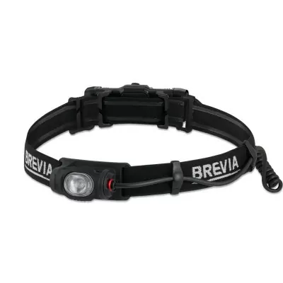 Фонарь налобный Brevia 500Lm, 2600mAh micro-USB, IP64, задний свет