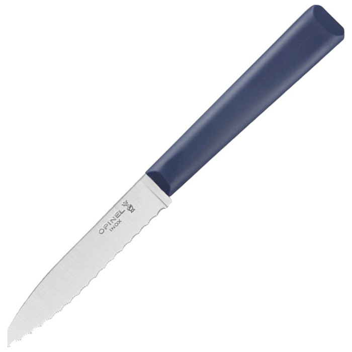 Нож кухонный Opinel №313 Serrated, синий  