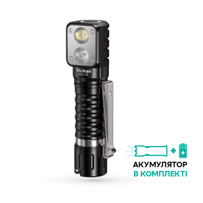 Фонарь налобный Wurkkos HD15R USB-C Rechargeable 18650, черный
