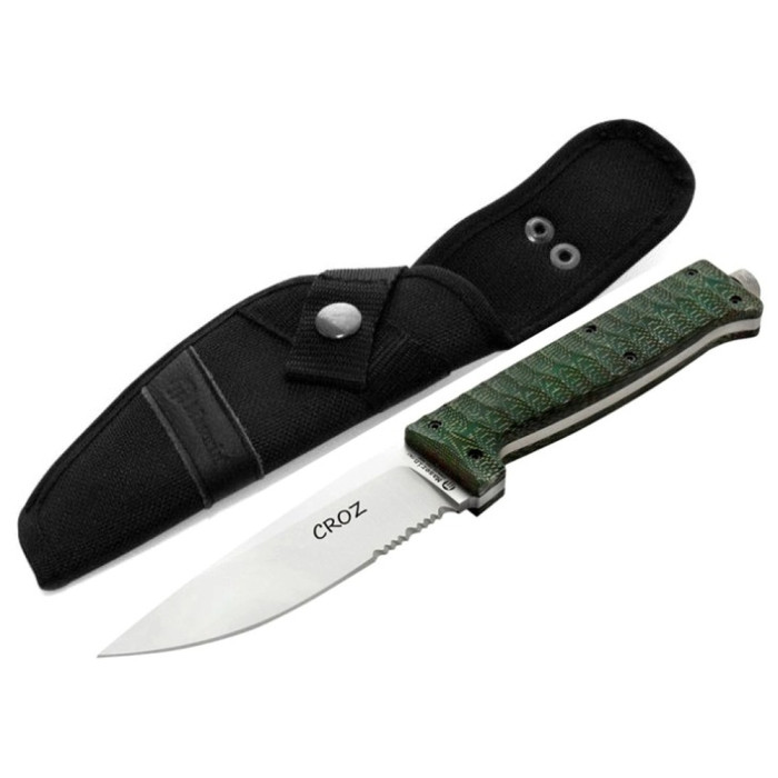 Нож Maserin Croz, N690, микарта, зеленый  