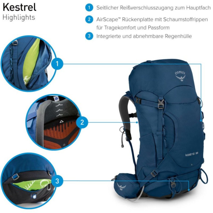 Рюкзак Osprey Kestrel 38 Picholine  