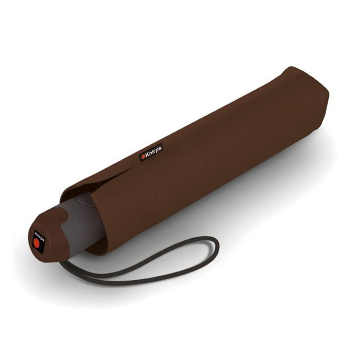 Зонт Knirps E.200 Dark Brown Авто/Складной/8спиц /D97x28см  