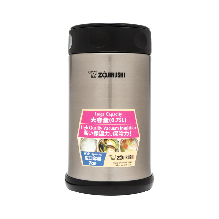 Термоконтейнер пищевой Zojirushi SW-FCE75XA 0.75 л, стальной 
