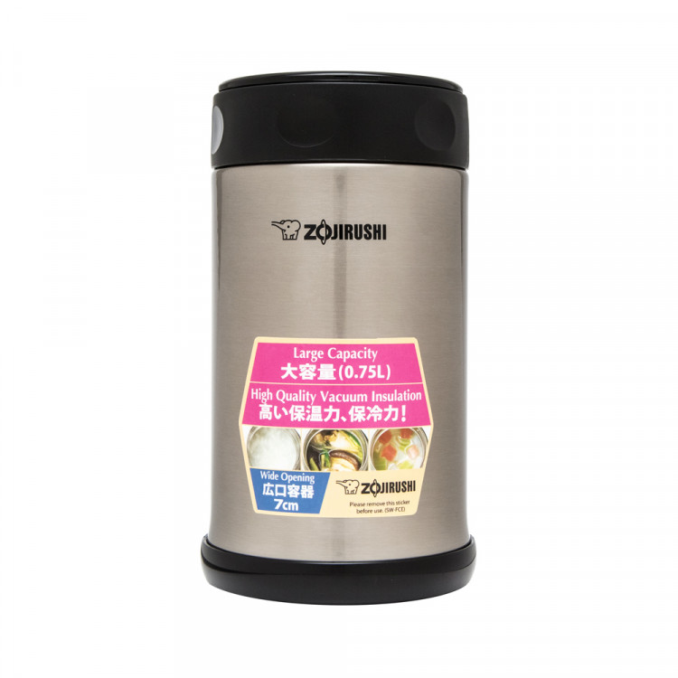 Термоконтейнер пищевой Zojirushi SW-FCE75XA 0.75 л, стальной 