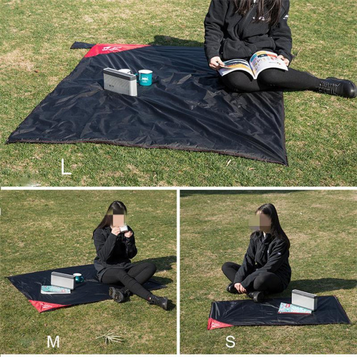 Коврик для пикника сверхлегкий водостойкий Naturehike Moisture Picnic Mat NH17D050-B, 145x200 см, черный  