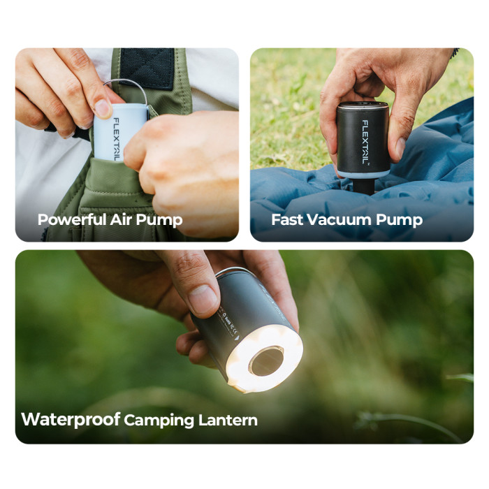 Насос-фонарь кемпинговый Flextail Tiny Pump 2X, оранжевый  