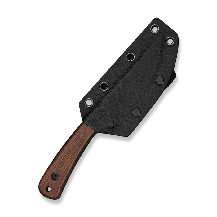Нож фиксированный туристический Civivi Carveth (9,1 см) AEB-L / Wood дерево с чехлом  