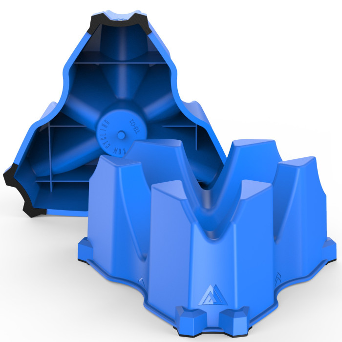 Тренажерный блок для помещений под велосипед KOM Cycling TB01, голубой  