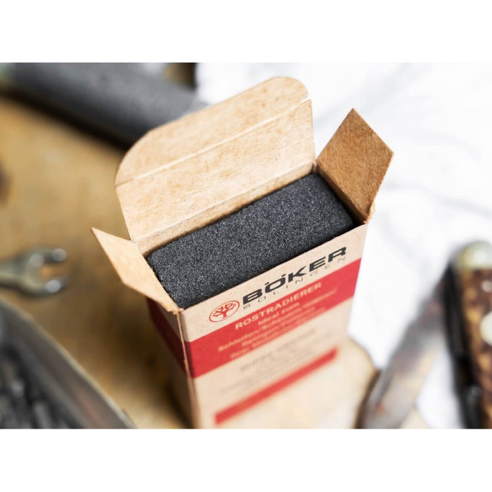 Фирменная очистительная губка-ластик от ржавчины Boker 09BO304  