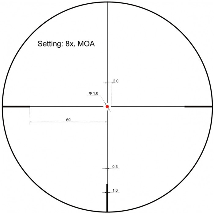Прицел оптический Vector Optics Forester 1-8X24 (30 мм) illum. SFP Coyote FDE  