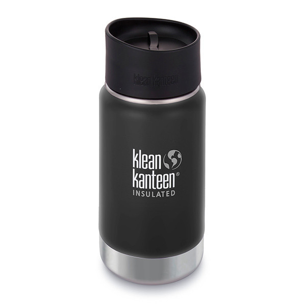 Термофляга Klean Kanteen Wide Vacuum Cafe Cap Shale Black Matt 355 мл 