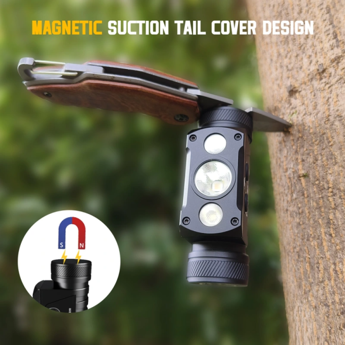 Фонарь налобный Wurkkos HD50 USB-C Rechargeable, черный  