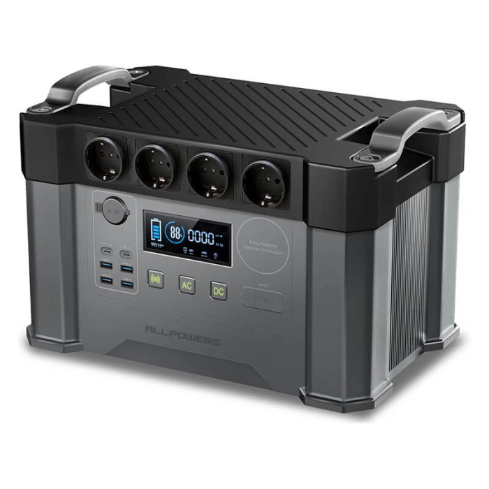 Зарядная станция ALLPOWERS S2000 (2000W, 405000 mAh, 1500 Wh), черная  