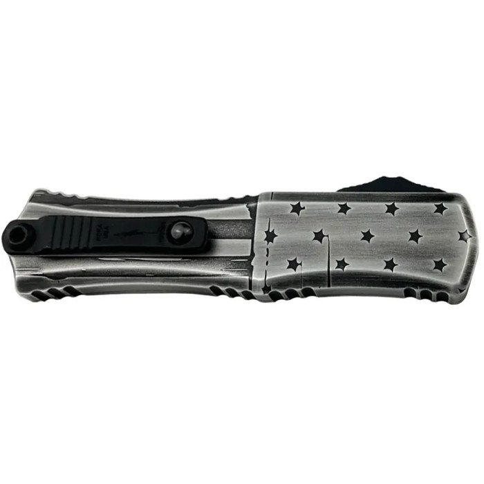Нож Microtech Hera II Mini D/E 2.95" Dark Flag Standard gray  