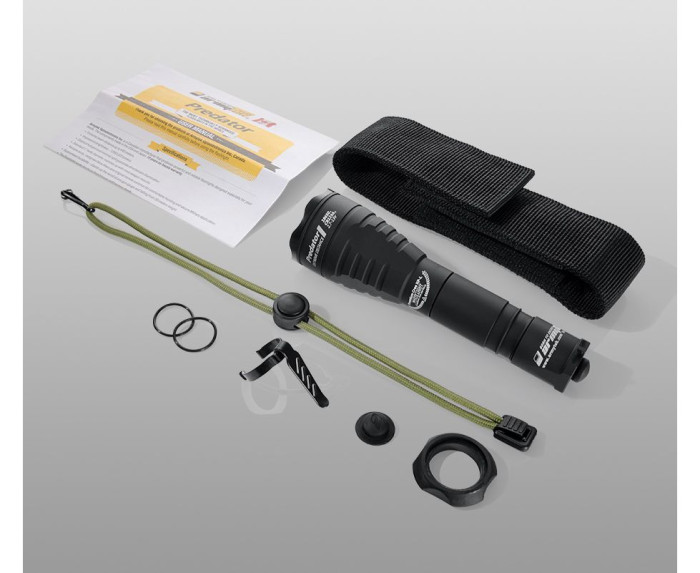Тактический фонарь Armytek Predator v3 XP-E2, зеленый (F01602BG)  
