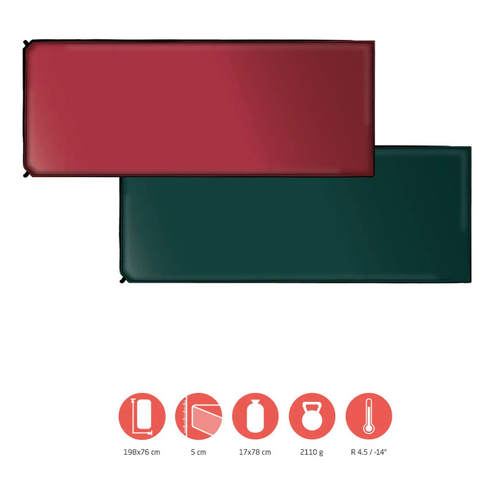 Коврик самонадувающийся Grand Canyon Hancock 5.0 XW Botanical Garden (350014)  