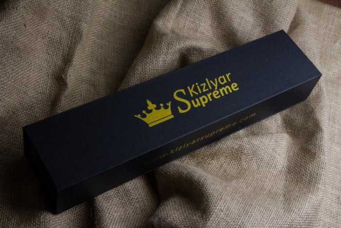 Нож Kizlyar Supreme Aggressor черный, сталь D2, черные ножны  