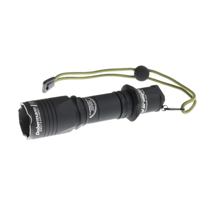 Туристический фонарь Armytek Dobermann, черный, XP-L HI,1250 лм. (F02003BC)  