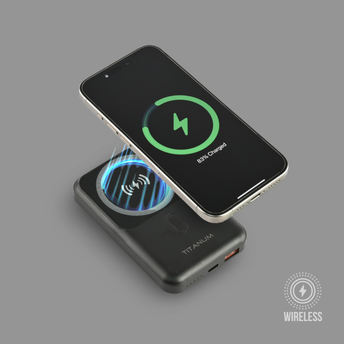 Повербанк с беспроводной зарядкой 10000mAh TITANUM MA02  