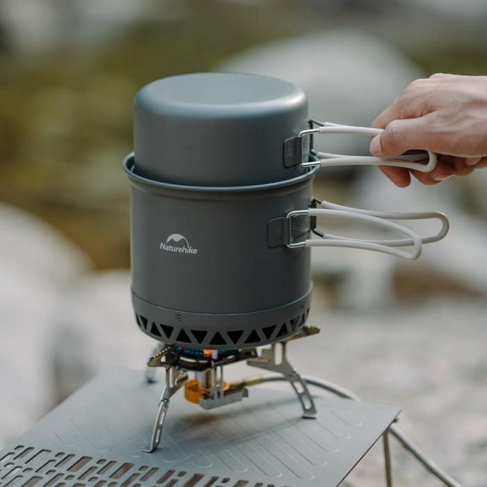 Набор посуды для кемпинга 2 ед. Naturehike CNK2300CJ0002, 1,2 л, алюминий  