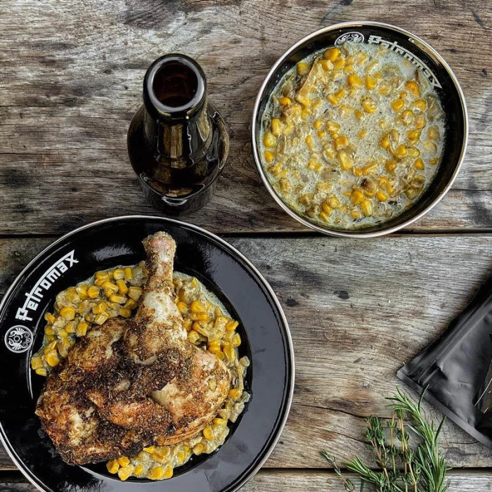 Набор мисок эмалированных Petromax Enamel Bowls 0,5 л Черный (2 шт)  