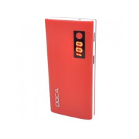 Power Bank DOCA D566II с LED дисплеем, 13000 mAh (красный)