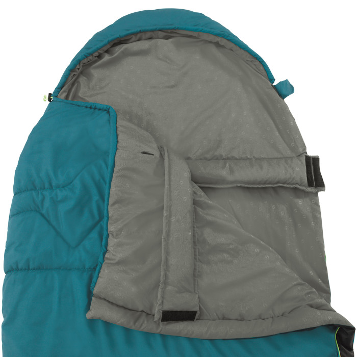 Спальный мешок Outwell Pine Prime/-1°C Turquoise Left (230345)  