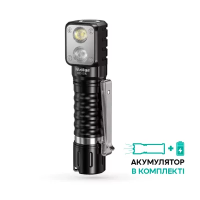 Фонарь налобный Wurkkos HD15R USB-C Rechargeable 18650, черный
